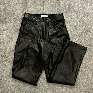 A&F 90s High Rise Leather Pants